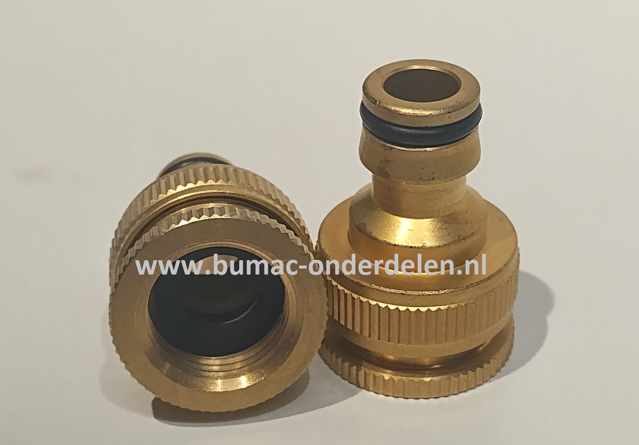 Messsing kraanaansluiting met 1/2 of 3/4 Inch Binnendraad, Kraanstuk, slangnippel, Kraan Onderdeel voor Klik koppeling Tuinslang, Waterslang