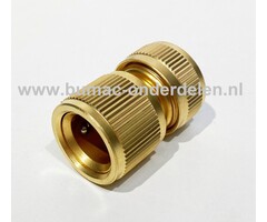 Messing Snelkoppeling voor 3/4" Waterslang, Tuinslang, Snelkoppelingen voor Slang 19 mm, Klikkoppeling voor Waterslang, Clickkoppeling voor Sproeier, Onderdeel