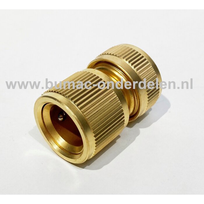 Messing Snelkoppeling voor 3/4" Waterslang, Tuinslang, Snelkoppelingen voor Slang 19 mm, Klikkoppeling voor Waterslang, Clickkoppeling voor Sproeier, Onderdeel