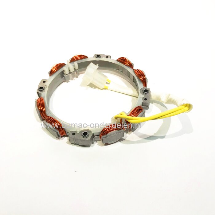 Laadspoel 20 Ampere voor Briggs and Stratton motor op zitmaaier, frontmaaier, tuintrekker B&S dynamo, onderdeel