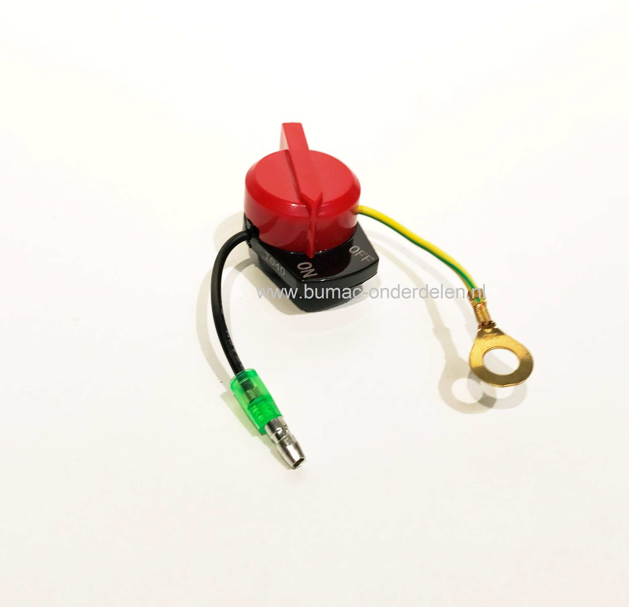Stopschakelaar voor Loncin - Honda motoren G160F, G200F, LC168F1, LV168F2, LC168F2H Kantensnijder, Aggregaat, Trilplaat, Waterpomp, Tuinfrees, Generator, onderdeel, G 160 F, G 200 F, LC 168 F 1, LC 168 F 2, LC 168 F 2H, aan - uit schakelaar