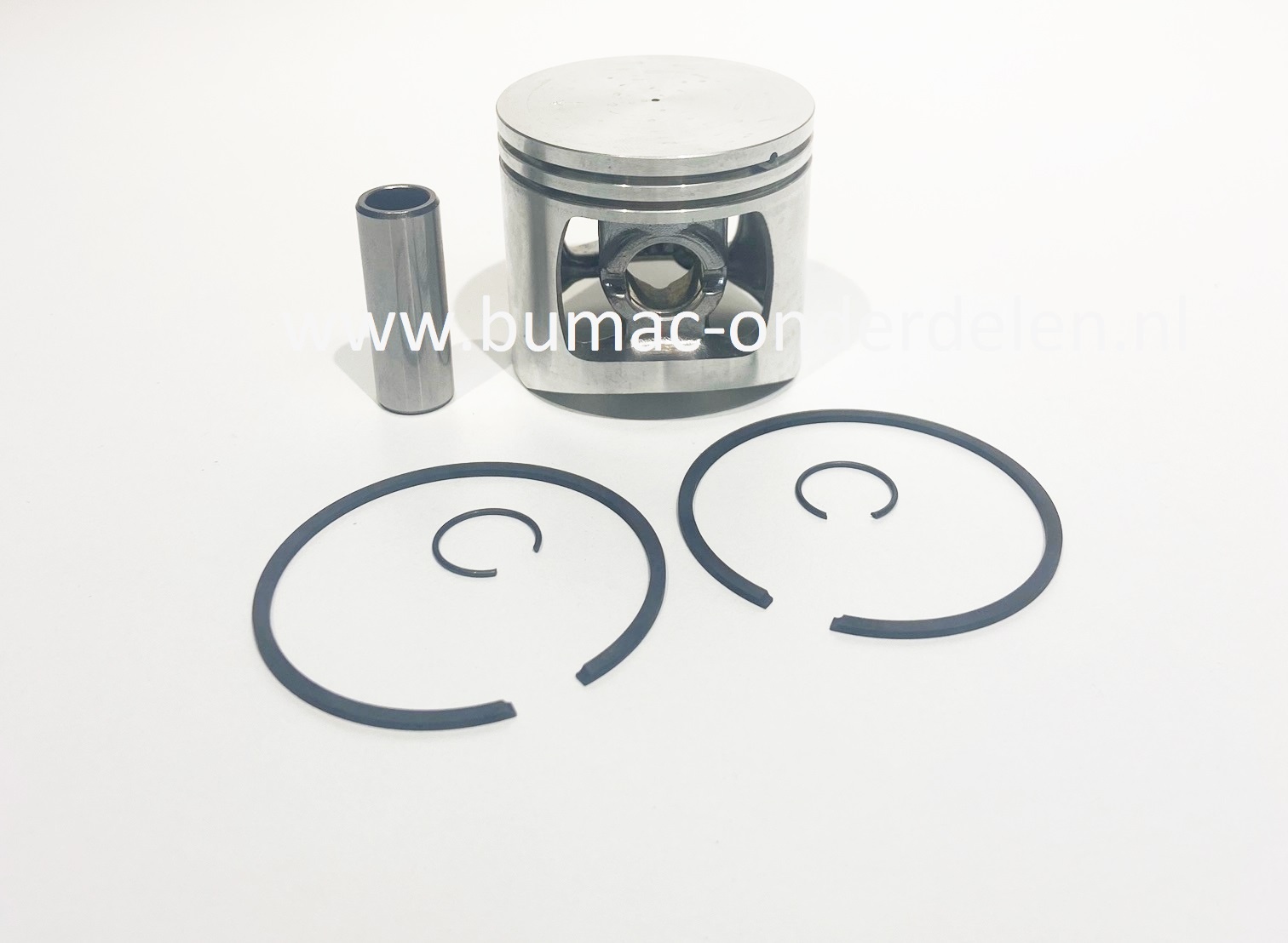 Zuiger Ø 56 mm voor Sachs Dolmar 166 Kettingzaag, Zuiger Compleet met Zuigerveren, Pistonpen en Borgringen voor Dolmar Motorzagen onderdeel