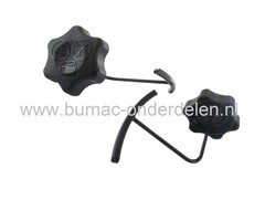 Brandstofdop voor B&S Spirit Motoren op Grasmaaiers, Cirkelmaaiers, Benzinemaaiers, Loopmaaiers, Tankdop Briggs and Stratton, Benzinedop onder andere voor B&S Spirit motoren beginnend met model nummer 08P502, 09P6, 09P7, 093J02, onderdeel