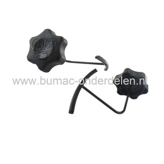 Brandstofdop voor B&S Spirit Motoren op Grasmaaiers, Cirkelmaaiers, Benzinemaaiers, Loopmaaiers, Tankdop Briggs and Stratton, Benzinedop onder andere voor B&S Spirit motoren beginnend met model nummer 08P502, 09P6, 09P7, 093J02, onderdeel 