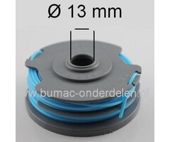 Draadspoel Nylondraad voor QUALCAST GGT4001, GGT4502, GGT3503, GT25 450W, WORX WG104E, 1550WHD, WG105, WG112, WG113, WG100E op Bosmaaiers, Trimmers, Motorzeis, Spoel