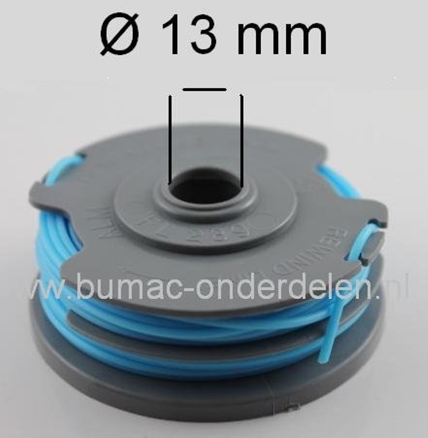 Draadspoel Nylondraad voor QUALCAST GGT4001, GGT4502, GGT3503, GT25 450W, WORX WG104E, 1550WHD, WG105, WG112, WG113, WG100E op Bosmaaiers, Trimmers, Motorzeis, Spoel