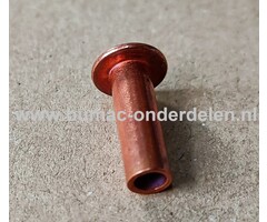 Klinknagel Koper 6x15 mm Koperen bevestigingsmiddel die  bestaat uit een metalen pen die voorzien is van een verdikt uiteinde De meest toegepaste klinknagels hebben een ronde bolle of een verzonken zetkop deze dienen om onderdelen zoals Platen, Profielen,