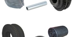 Banden - Steunwielen voor Zitmaaier - Frontmaaier - Tuintrekker - Steekwagen - Trilplaat - Generator - Skelter