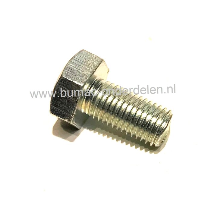 Bout M10x1.50-20 mm Linkse draad voor bosmaaiers, zeskantbout voor montage maaimes op haakse overbrenging Stiga, Alpina, Mountfield, Castelgarden, Shindaiwa, MTD, Wolf, Cub Cadet, Hikoki, Hitachi, Dolmar, Stihl, Echo, Tanaka, Makita, Alko, onderdeel