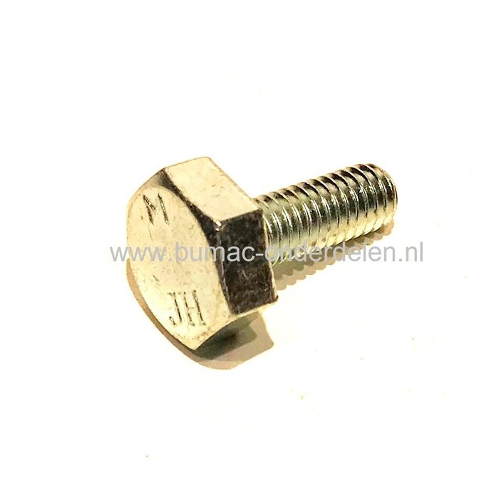 Bout M7x1.00-20 mm Linkse draad voor bosmaaiers, zeskantbout voor montage maaimes op haakse overbrenging Dolmar, Stihl, Echo, Tanaka, Makita, Alko, Stiga, Alpina, Mountfield, Castelgarden, Shindaiwa, MTD, Wolf, Cub Cadet, Hikoki, Hitachi, onderdeel