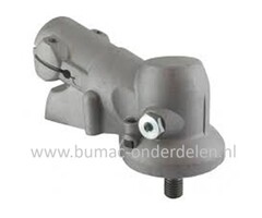 Haakse overbrenging voor Husqvarna 343, 343F, 345FX, 345FXT, 545F, 545FX, 545FX AT, 545FXT, Jonsered FC2145, FC2145S, FC2145W, FC2245, FC2245W Bosmaaiers, Motorzeisen, Bermmaaiers, Grastrimmers, Haaksekop, Haakseoverbrenging, Tandwielkast, Partner, McCull