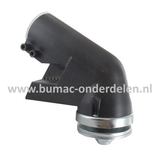 Haakse kop voor Husqvarna, Jonsered, Partner, McCulloch Bosmaaiers, Grastrimmers, Bermmaaiers, Motorzeisen, Husqvarna 240EPA, 240F, 240R, 240R EPA, 245, 245R, 245R EPA, 245RX, 245RX EPA, Jonsered GR41, GR44, GR50, RS41, RS44, Haakse overbrenging, Tandwiel