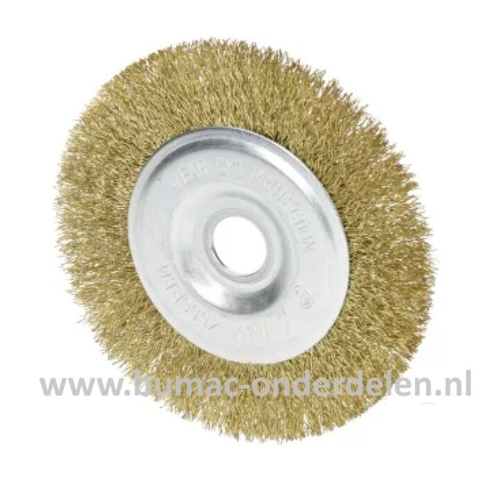 Stalen voegenborstel - Onkruidborstel voor Bosmaaiers, Kantensnijders, Grastrimmers, Bermmaaiers, Metalen borstel voor het reinigen van voegen van tegels, Gloria multibrush