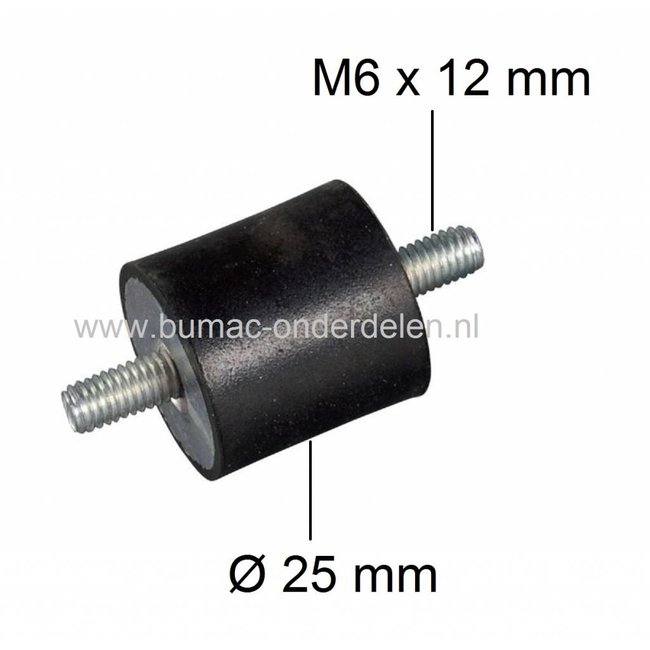 Vibratie Demper AS-MOTOR 21AH1, 21AH8, 21-165/3, 26AH8, 26AH9/3, 26/50, 27/3 Enduro, 28/3 Enduro, 28/4 Enduro, 28/4 Enduro Kat, Ruwterreinmaaier - Klepelmaaier - Grasmaaier, Ophangrubber - Trillingsdemper - Anti Vibratie Rubber