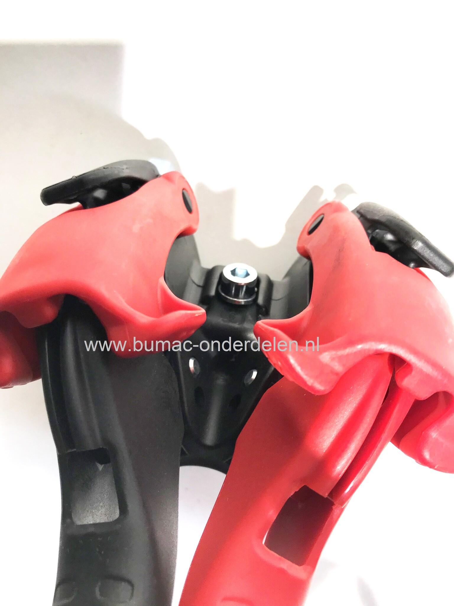 Dubbele Koppelingshendel voor Veegmachine - Tuinfrees - Trilplaat -  Ruwterreinmaaier, Koppelinghendel voor regelen voor - achteruit aandrijving, koppeling hendel met veiligheidsslot, kinderslot voor koppelingskabels tot 4 mm, stuurboom van  Ø 25 T/m 28