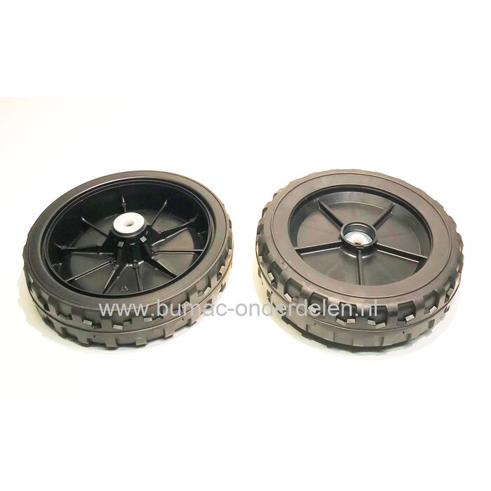 Achterwiel Ø 210 mm voor Castelgarden, Stiga, Mountfield, Alpina grasmaaiers, achter wiel voor Champion 4609SA, Okay Champion 4607E, 4609H, 4609S, T484TRB, Testarossa 48BRE, 484, onderdeel