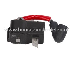 Ontsteking voor Husqvarna 225AI15, 225AI25, 225B, 225HBV, 225HBV X-series, 225H60, 225H75, 240RDB, Jonsered BP2040, BP2040C, bosmaaiers, motorzeisen, bladblazer, heggenschaar, grondboor, ijsboor, ontstekingsspoel, bobine, elektrische ontsteking, electrisc