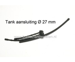 Benzineslang met doorvoerrubber voor Oleo Mac SPARTA37, SPARTA38, SPARTA42, SPARTA44, SPARTA380, SPARTA420, SPARTA440, STARK 37, STARK 38, STARK 42, STARK 44, STARK 3700, STARK 3800, STARK 4200 Bosmaaier - Ketttingzaag brandstofslang voor tank aansluiting