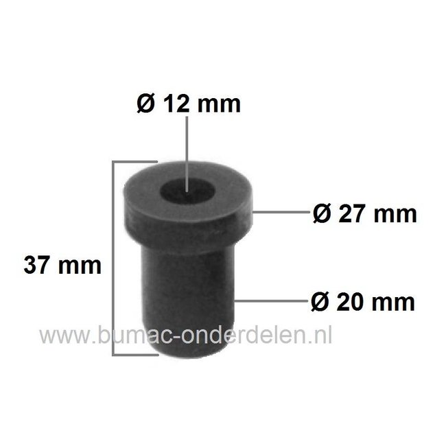 Trillingdemper voor Stihl 034 - 036 - 036QS - MS340 - MS360 - MS360C Motorzaag, Kettingzaag, Vibratiedemper, Ophangrubber, Trillingsdemper, Anti Vibratierubber, Viking