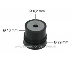 Trillingdemper voor Stihl 024, 026, 038, 084, 088, MS240, MS260, TS400 Kettingzaag, Motorzaag, Bandenzaag, Doorslijper, Ophangrubber - Vibratiedemper - Trillingsdemper