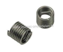 Schroefdraad reparatie Helicoil M10x1,00 mm Lengte 15 mm* Helicoil schroefdraadreparatie voor vervangen van beschadigt schroefdraad aanhanger, zitmaaier, quad, brommer, motor, generator, kettingzaag, bosmaaier, heggenschaar, cilinder, bougie