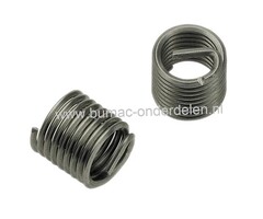 Schroefdraad reparatie M12x1,75 mm Lengte 12 mm* Helicoil schroefdraadreparatie voor vervangen van beschadigt schroefdraad aanhanger, zitmaaier, quad, brommer, motor, generator, kettingzaag, bosmaaier, heggenschaar, cilinder, bougie