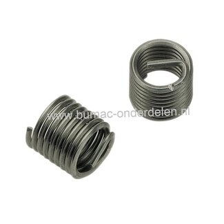 Schroefdraad reparatie Helicoil M10x1,50 mm Lengte 20 mm* Helicoil schroefdraadreparatie voor vervangen van beschadigt schroefdraad aanhanger, zitmaaier, quad, brommer, motor, generator, kettingzaag, bosmaaier, heggenschaar, cilinder, bougie