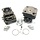 Cilinderset Ø 40,5 mm voor Husqvarna, Jonsered, Partner, Mc Culloch, Zenoah Bosmaaiers, Bermmaaiers, Grondboor, Husqvarna 243R, 243RJ, 543RBK, 543RBS, 543RBX, 543RS, 543AE15, McCulloch B40B, B40BT, B40P, Zenoah BCZ400L, onderdeel