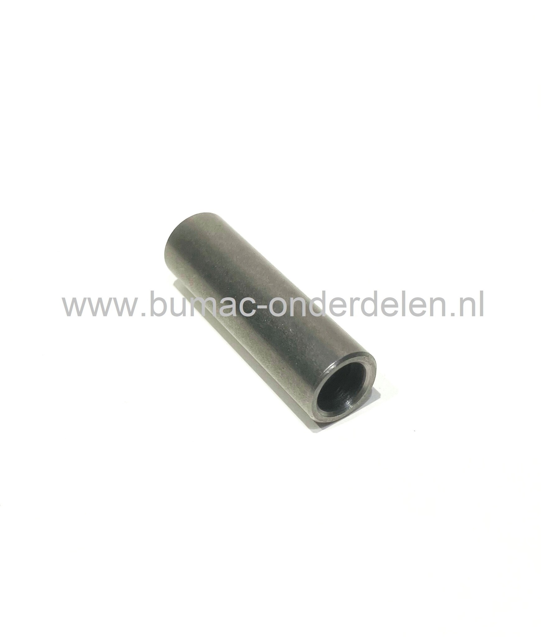 Ijzeren Wielbus 8,2x12x40 mm voor rubber wiel 581195 en 581197, Universeel Steunwiel voor beluchter, kar, steekwagen, poort, hekwerk, generator, trilplaat, aanhanger, skelter, onderdeel, wielas