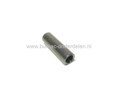 Ijzeren Wielbus 10,5x15x50 mm voor rubber wiel 581199 Universeel Steunwiel voor beluchter, kar, steekwagen, poort, hekwerk, generator, trilplaat, aanhanger, skelter, onderdeel, wielas, onderdeel