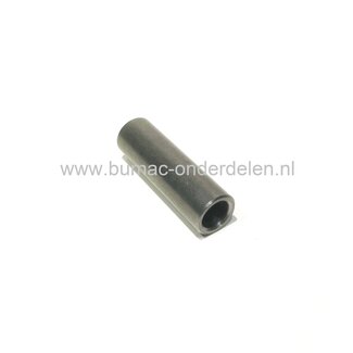 Ijzeren Wielbus 10,5x15x50 mm voor rubber wiel 581199 Universeel Steunwiel voor beluchter, kar, steekwagen, poort, hekwerk, generator, trilplaat, aanhanger, skelter, onderdeel, wielas, onderdeel