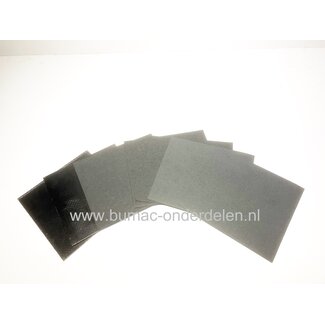 7 vel Pakking papier dikte 0,6 - 0,9 - 1,7 - 1,8 mm pakkingpapier voor maken pakkingen, Dichtingen,- Dichtingsmateriaal voor Grasmaaier,  Zitmaaier, Kettingzaag, Bosmaaier, Heggenschaar, Aggregaat, Veegmachine, Bladblazer, Hakselaar, Trilpaat, onderdeel