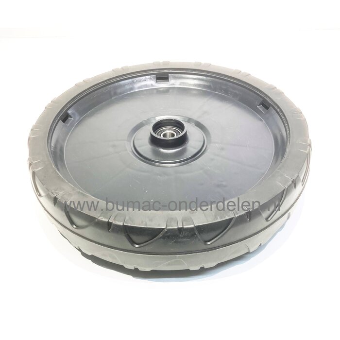 Wiel Ø280 mm voor Stiga, Castelgarden, Mountfield, Alpina Grasmaaiers, Loopmaaiers, Cirkelmaaiers, Achterwiel Turbo 53SE4Q, NTL534WTRQ, EL4800PD-BW, HW512PD4S, HW514PD, HWS510PD-2010, SP535, SP535 HW, SP535HW, SP535HW4S, GGP Gazonmaaierwielen