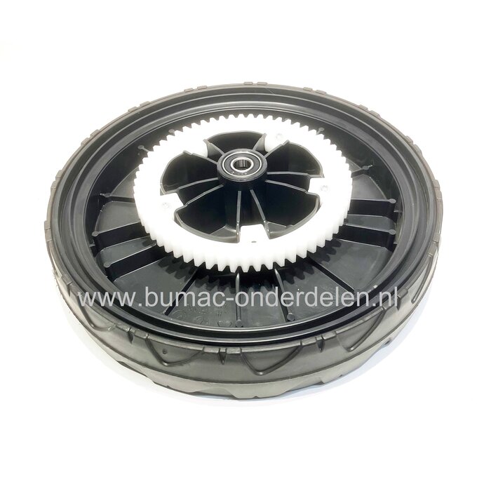 Wiel Ø280 mm voor Stiga, Castelgarden, Mountfield, Alpina Grasmaaiers, Loopmaaiers, Cirkelmaaiers, Achterwiel Turbo 53SE4Q, NTL534WTRQ, EL4800PD-BW, HW512PD4S, HW514PD, HWS510PD-2010, SP535, SP535 HW, SP535HW, SP535HW4S, GGP Gazonmaaierwielen