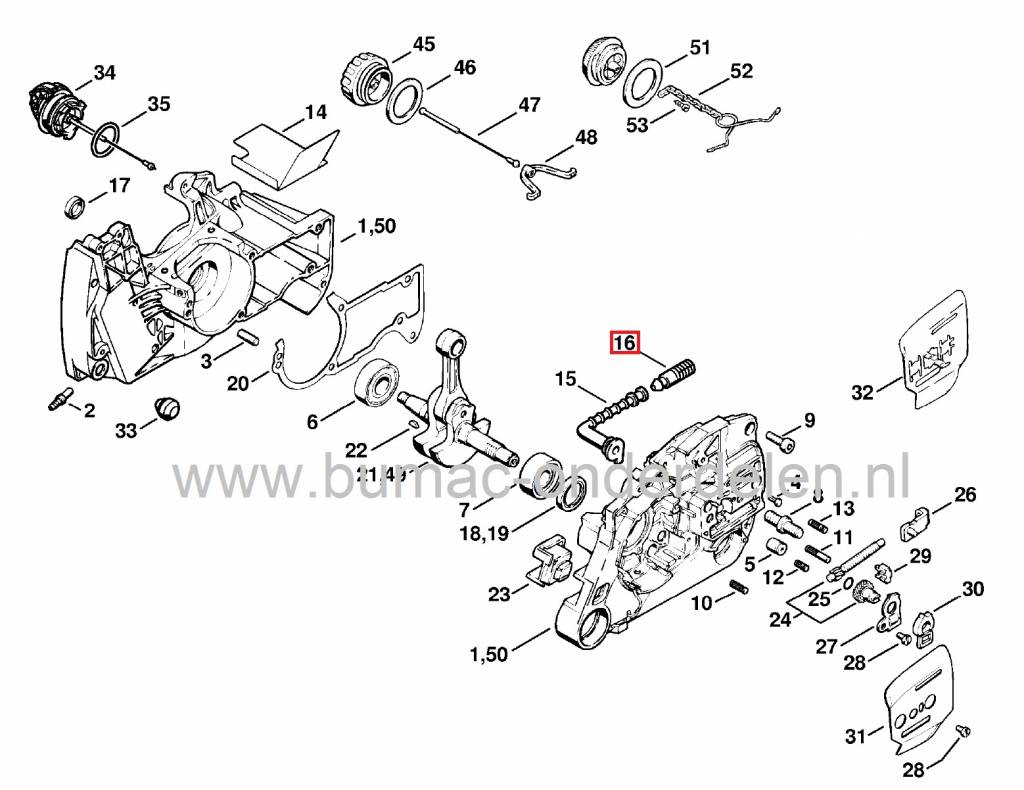 Filter Olieleiding STIHL Kettingzaag 024 - 026 - 036 - 042 - 044 - 046 - 048 - 064 - 066 - 084 - 088 - MS240 - MS260 - MS261 - MS271 - MS291 - MS311 - MS340 - MS341 - MS360 - MS362 - MS391 - MS440 - MS441 - MS460 - MS640 - MS650 - MS660 - MS780 - MS880