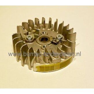 Vliegwiel voor Komatsu Zenoa, Castorama,  Cedrus, Eco, Harder, Topsun kettingzagen, motorzagen, benzinezagen, drijfwiel, 45, 4500, 52, 5200, 58, 5800, PP45, T4518, T5018, 460-18, PN4500, T4516, 4518, T5016/50, onderdeel