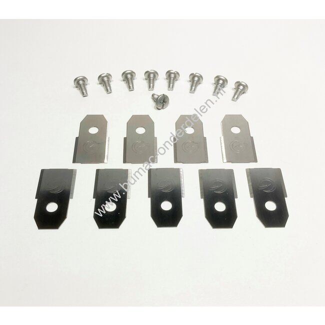 Messenset 9 Stuks voor Husqvarna, Gardena, Flymo Robotmaaier, Mes o.a voor 1200R, R38LI, R40LI, R45LI, R50LI, R70LI, R80Li, R160, SILENO, SILENO+, 210CC, 220AC, 230ACX, 260ACX, AUTOMOWER 105 ,305, 308, 310, 315, 320, 330X, 420/430X, 450X, SOLAR HYBRID Rob