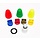Sproeidoppen vervanging set voor Gifspuit, Drukspuit, Onkruidspuit, Sproeidoppenset o.a. voor extra verlengde telescopische  spuitlans, drukspuit 5 - 7 - 18 Ltr, ruggedragen sproeier, onderdeel