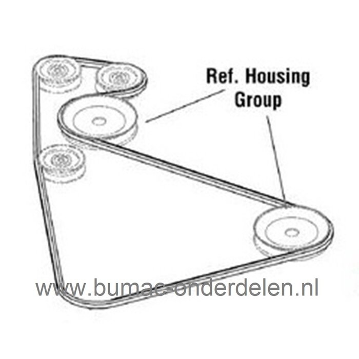 V snaar poelie voor Snapper, Simplicity, Murray zitmaaier, tuintrekker, ELT17538RDF, ELT18V38RDF, ELT16538RD, ERTX2242RDF, ERTX2642RDF, ERPX17538RDF, ERPX1838RDF, RXT300, RPX100, RPX200, RPX300, RPX210, RXT310, RXT360, voor 96 of 107cm maaidek, spanpoelie