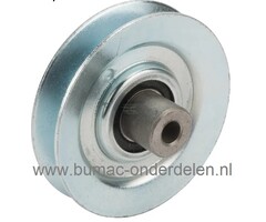 V snaar poelie voor Snapper, Simplicity, Murray zitmaaier, tuintrekker, ELT17538RDF, ELT18V38RDF, ELT16538RD, ERTX2242RDF, ERTX2642RDF, ERPX17538RDF, ERPX1838RDF, RXT300, RPX100, RPX200, RPX300, RPX210, RXT310, RXT360, voor 96 of 107cm maaidek, spanpoelie