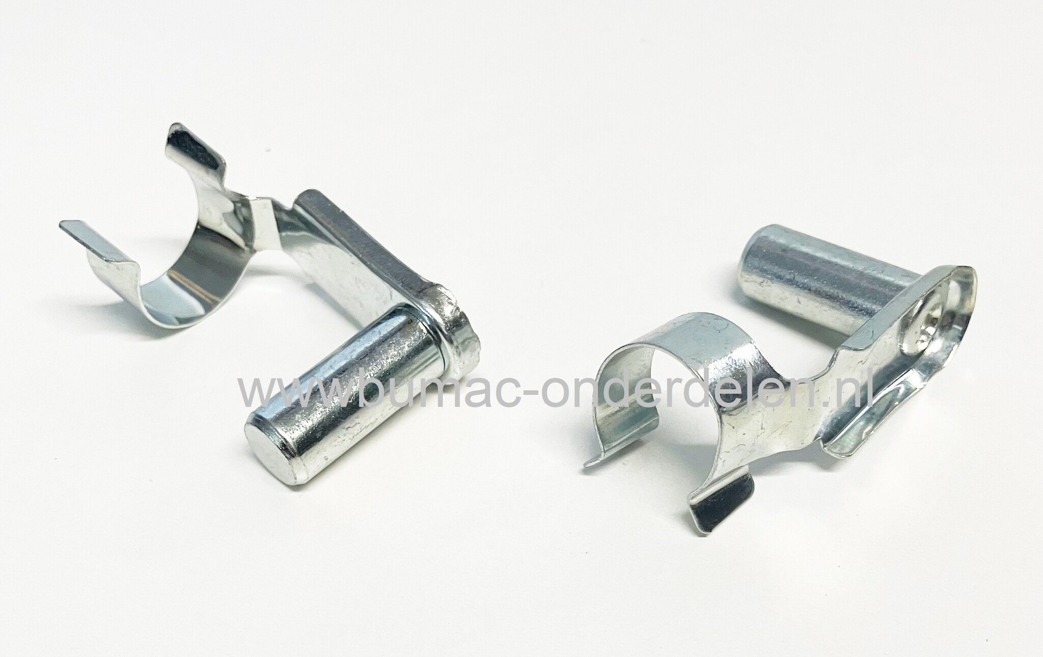 Clip universeel voor gaffel grasmaaier, zitmaaier, trekker, tuinfrees, houtversnipperaar, frontmaaier, borgclip voor vork van gasveer, bevestigingspen voor gaffel Ø 8 mm, klem Ø 14 mm, borgclips, pen, veiligheidsclip, onderdeel