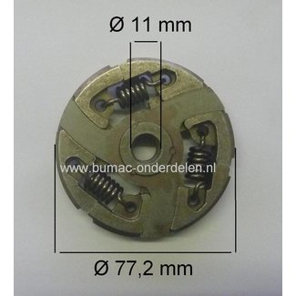 Centrifugaalkoppeling voor   Husqvarna, Jonsered  Kettingzaag - Motorzaag - Doorslijper 281, 288, 288EPA, 394XP, K950, K960, K970II, K970III, K970, KV960, 2094, 2095 Bandenzaag, 281, 288, 288 EPA, 394 XP, K 950, K 960, K 970 II, K 970 III, K 970, KV 960,