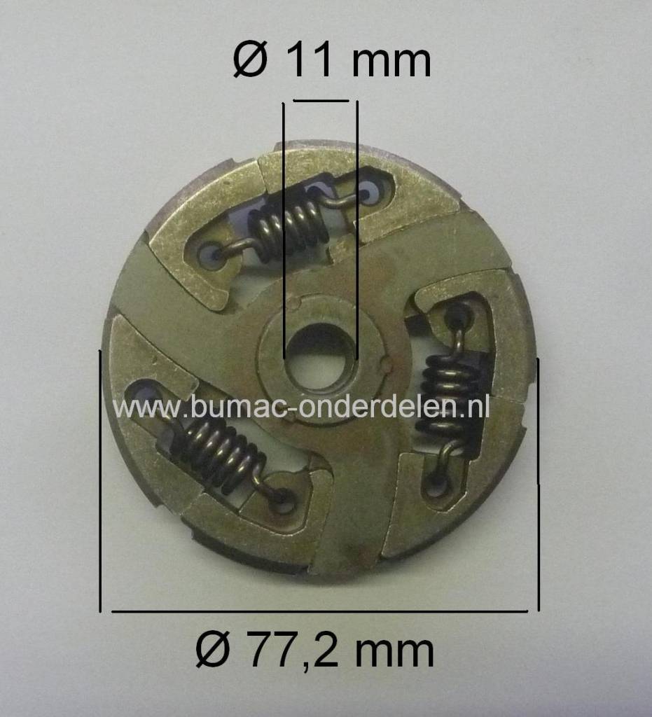 Centrifugaalkoppeling voor   Husqvarna, Jonsered  Kettingzaag - Motorzaag - Doorslijper 281, 288, 288EPA, 394XP, K950, K960, K970II, K970III, K970, KV960, 2094, 2095 Bandenzaag, 281, 288, 288 EPA, 394 XP, K 950, K 960, K 970 II, K 970 III, K 970, KV 960,