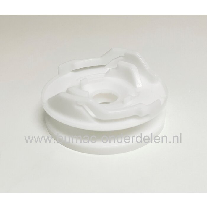 Startpoelie voor Dolmar PB7660.4, Makita EB7660TH, PB 76604, 4-takt Bladblazers, starterpoelie voor Dolmar PB76604, Makita EB 7660 TH, onderdeel, start poelie