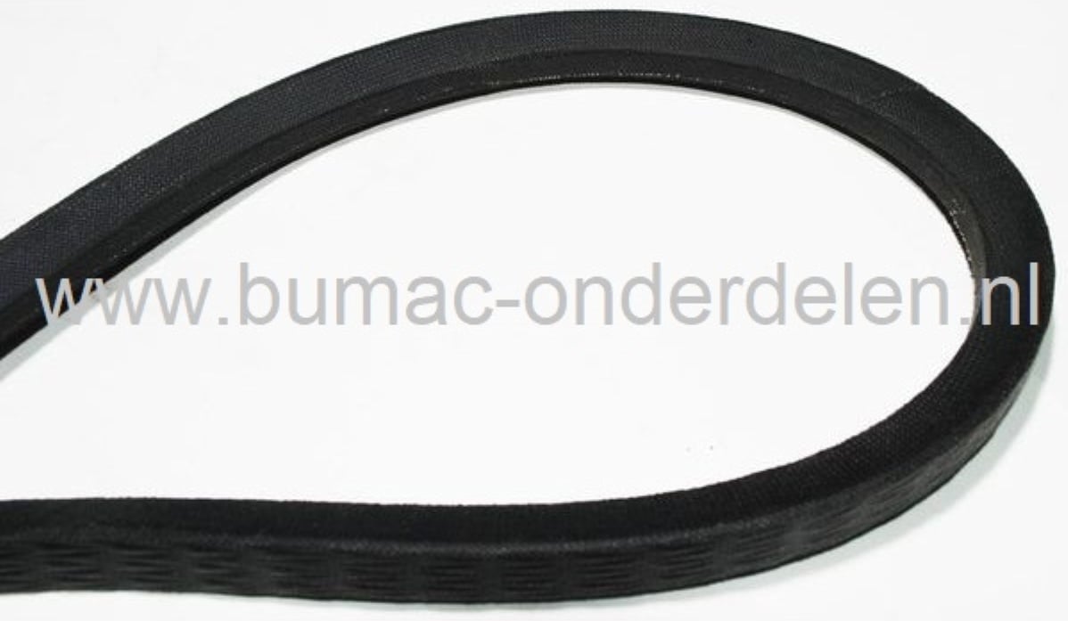 V snaar voor aandrijving van trilplaat, tuinfrees, zitmaaier, frontmaaier, tuintrekker, Veegmachine, aandrijfsnaar, rijaandrijving, versnellingsbak, hydrostaat, maaidek - maai messen aandrijving wielen, messen, onderdeel