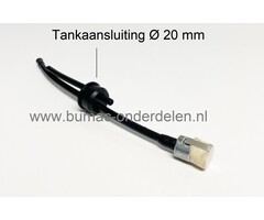 Benzineslang met doorvoerrubber en retourslang voor Komatsu - Zenoah, chinese 38-41cc kettingzagen,  motorzaag,  heggenschaar, bosmaaier, multitool, G3800, brandstofslang, benzineleiding, G 3800, onderdeel