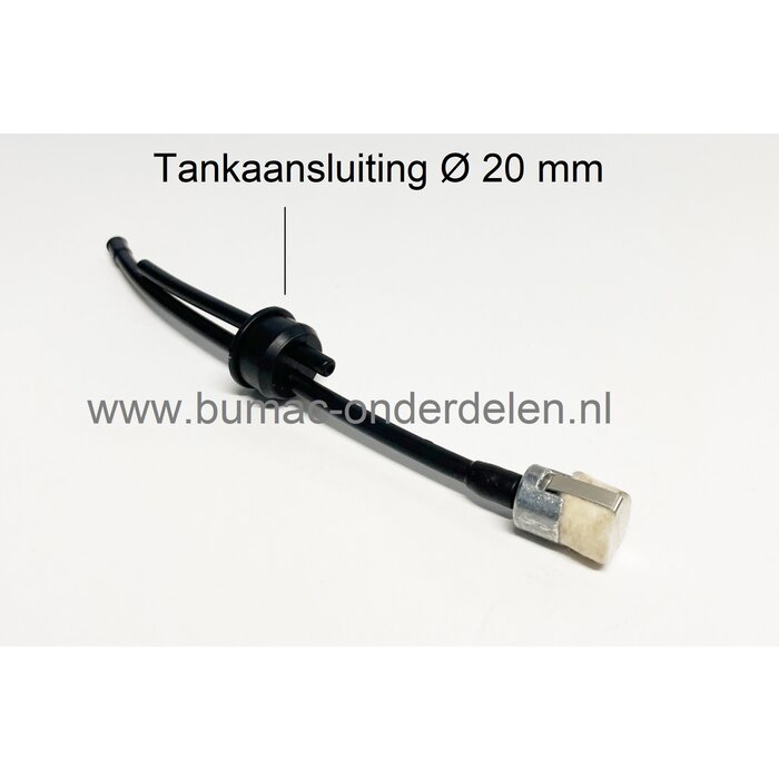 Benzineslang met doorvoerrubber en retourslang voor Komatsu - Zenoah, chinese 38-41cc kettingzagen,  motorzaag,  heggenschaar, bosmaaier, multitool, G3800, brandstofslang, benzineleiding, G 3800, onderdeel