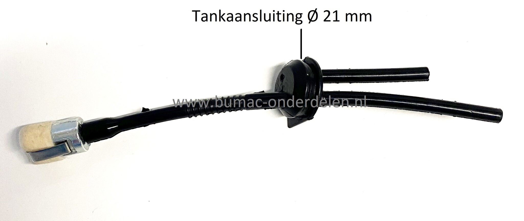 Benzineslang met doorvoerrubber en retourslang voor Komatsu - Zenoah, Scheppach, chinese 25cc kettingzagen, motorzagen, heggenschaar, bosmaaier, multitool, G2500TS, CSP10, CSP2541, CSP2540, benzineleiding, G 2500 TS, CSP 10, CSP 2541, CSP 2540, onderdeel