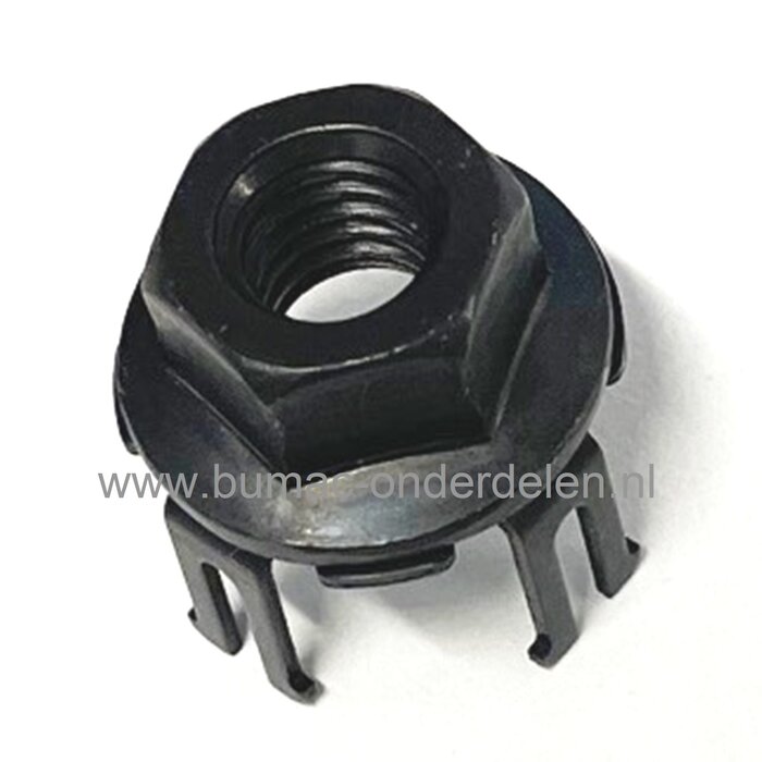 Moer M8 voor bevestiging zaagblad Husqvarna, Jonsered kettingzaag, 225, 240, 330, 340, 435, 436, 536, T535, T536, T540XP, T542, 545G, 560XPG, 550XPG, 562XPG, 572XP, 555, 556, 545, 565, CS2258, CS2252, CS2253, CS2253HW, CS2260WH, onderdeel