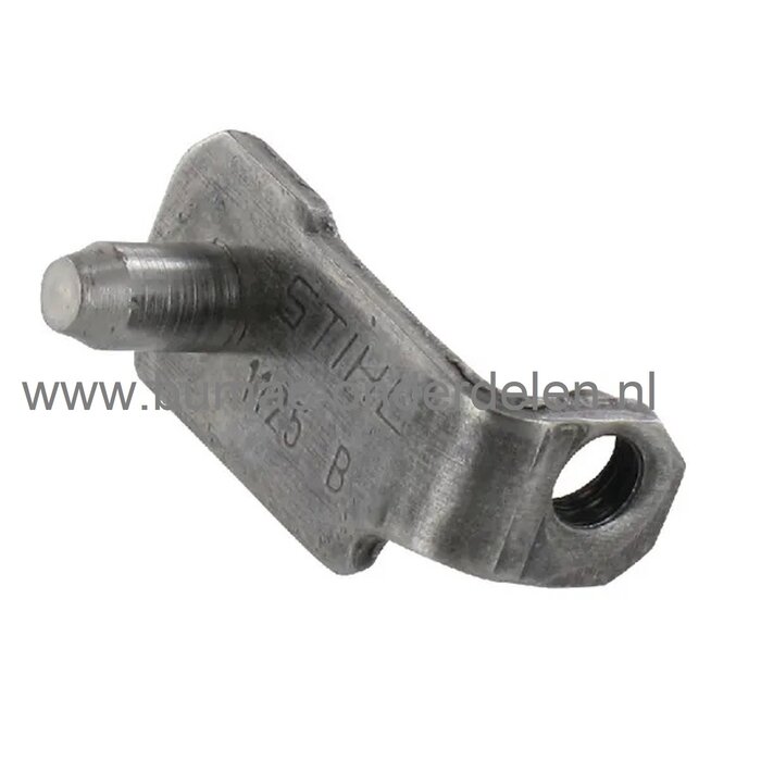 Spanschuif voor Stihl kettingzagen, span schuif voor kettingspanner, clip, 020, 024, 026, 028, 030, 034, 036, 040, 044, 046, 060, 064, 066,  MS260, MS261, MS270, MS340, MS341, MS360, MS361, MS362, MS440, MS441, MS460, MS461, MS650, MS660, MS661, MSE220